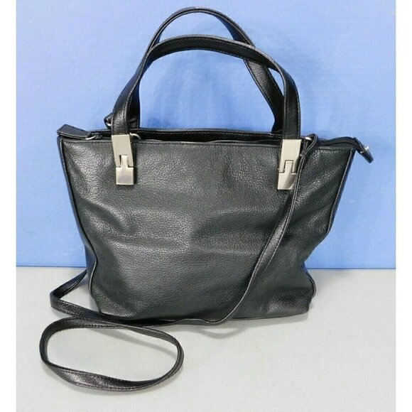 STUDIO WORKS BLACK SATCHEL, SHOULDER BAG, HANDBAG, PURSE - Picture 1 of 9